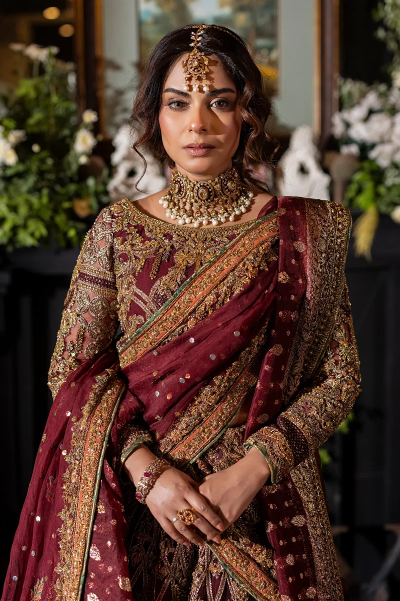 Maroon Choli Lehanga