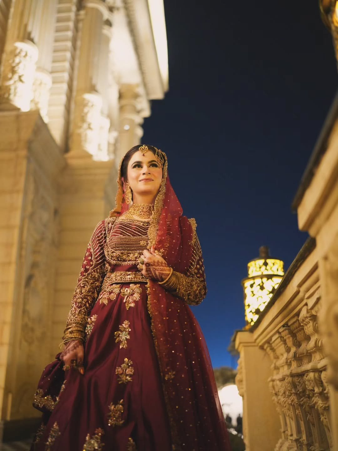 Reddish Maroon Hand-Embellished Sheesha Silk Lehenga Choli with Net Dupatta - Image 6
